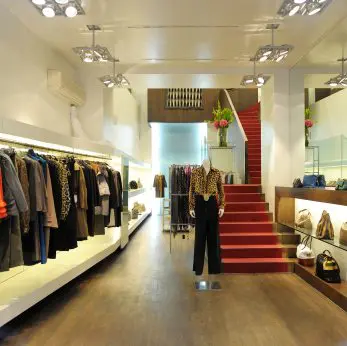 Interior of a boutique store