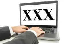 man watching adult contents