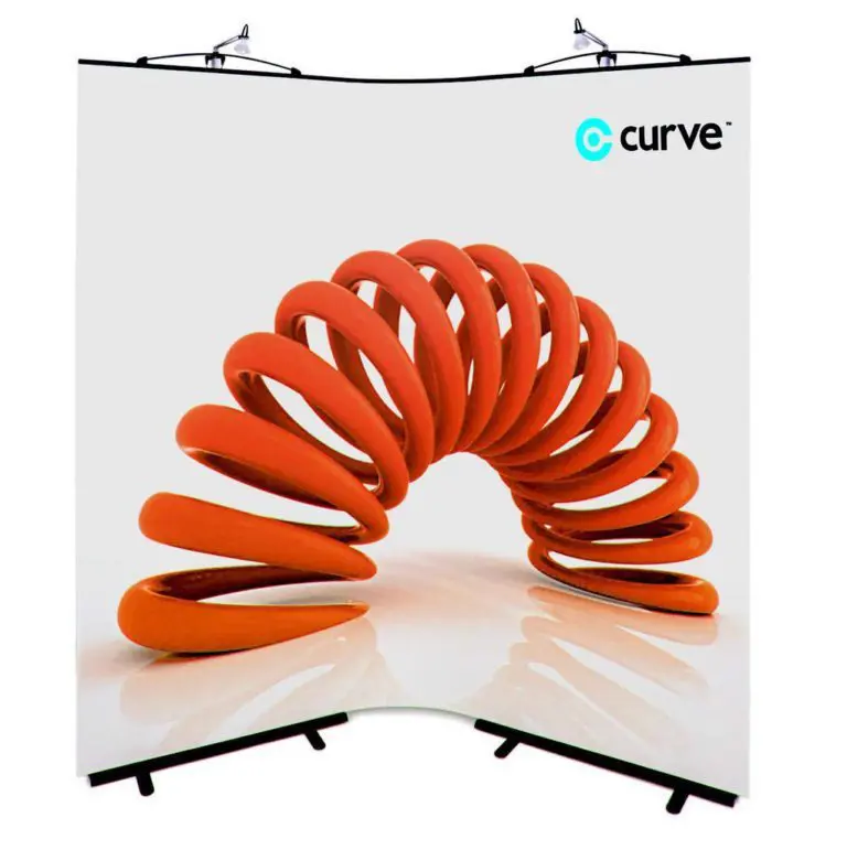 Curve exhibition stand