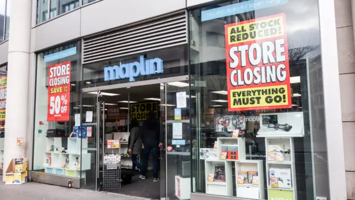 maplin closing down