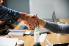 Business handshake
