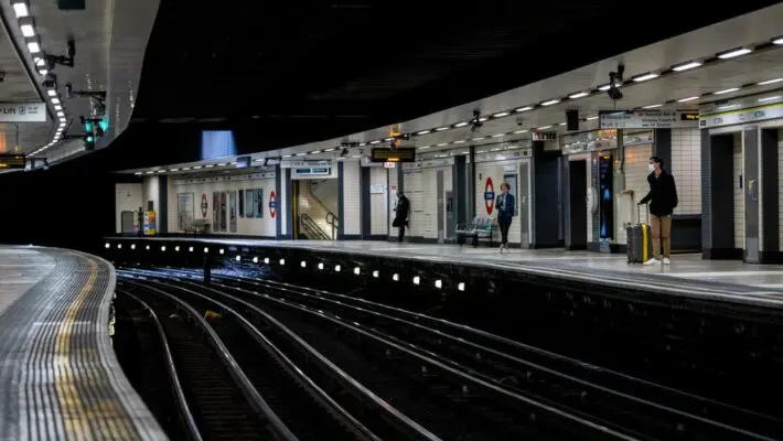 Empty London Underground