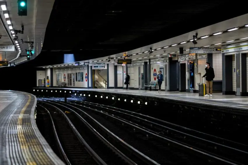 Empty London Underground