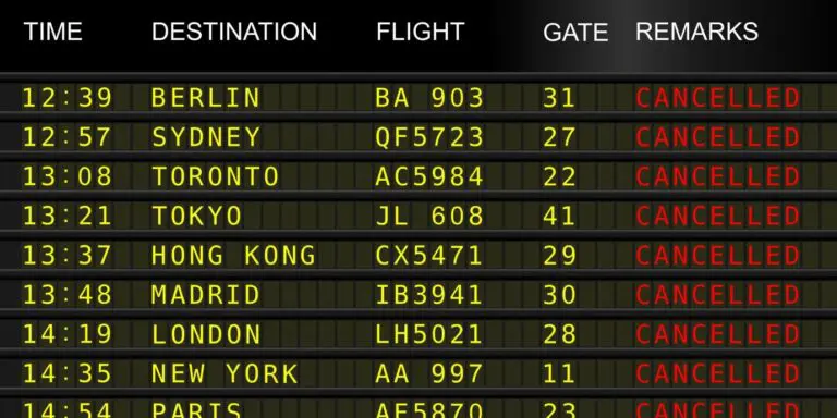 Flight cancelled