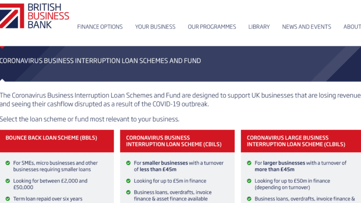 Bounce Back Loan application