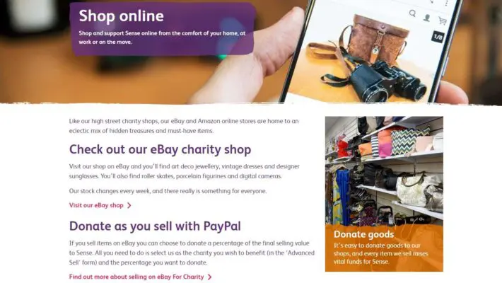 Charity website