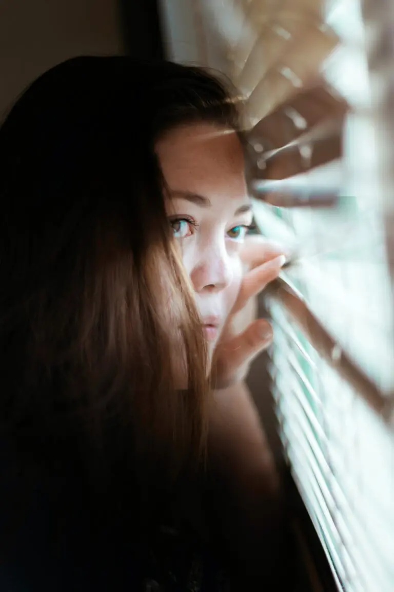 looking out the window
