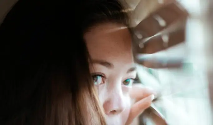 looking out the window