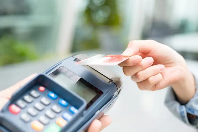 Paying with card