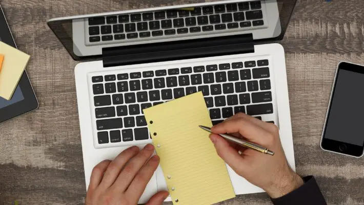 Designer at desk