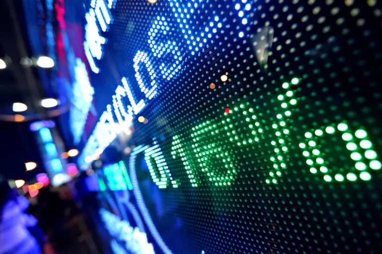 stock market price abstract