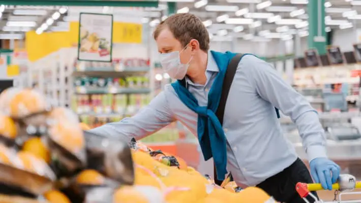 Covid in supermarket