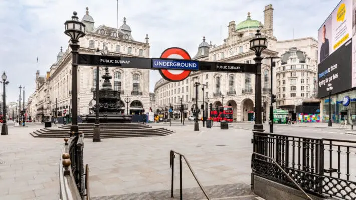 Empty London street