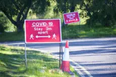 covid sign