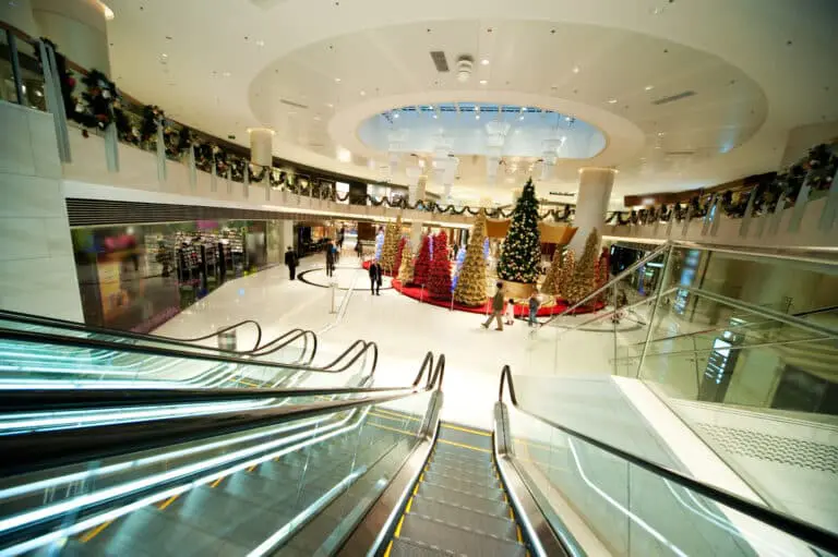 Christmas decoration in shopping mall