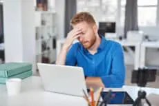 worried business person