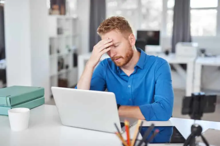 worried business person