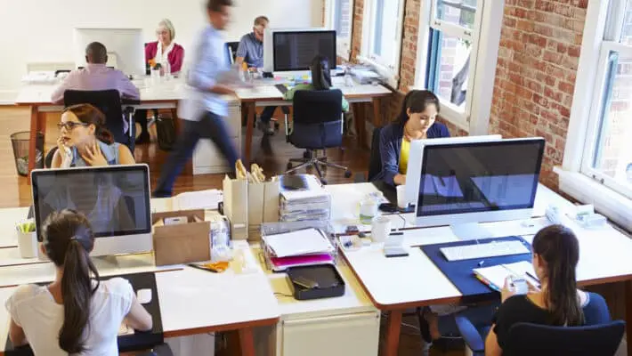 busy office