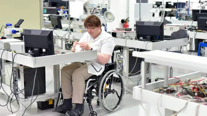 disabled worker