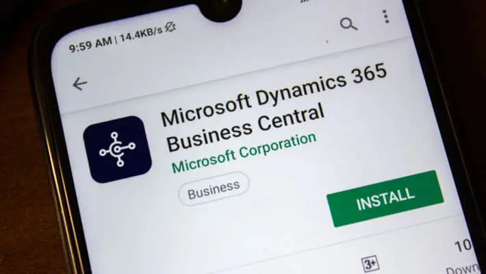 Ivanovsk,,Russia,-,July,07,,2019:,Microsoft,Dynamics,365,Business