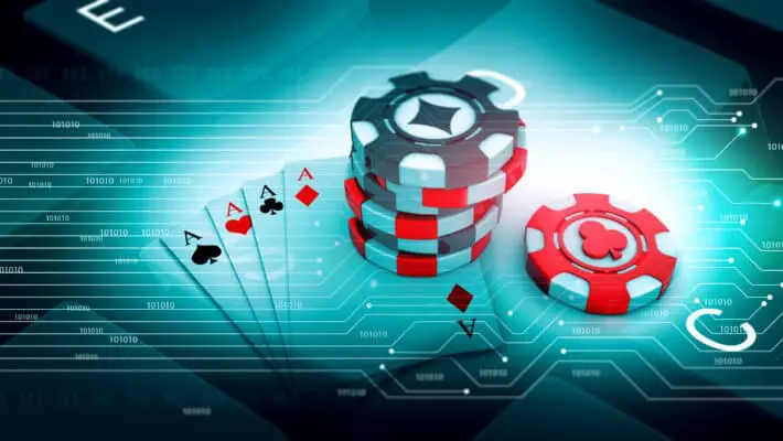 Online,Rummy,Playing.,3d,Illustration
