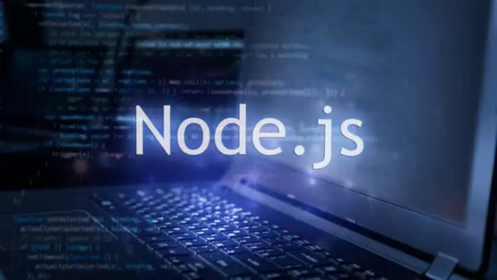 Node.js,Inscription,Against,Laptop,And,Code,Background.,Learn,Node,Programming