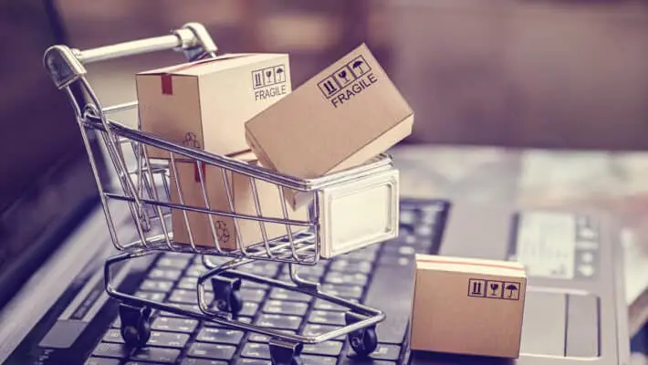 Boxes,In,A,Trolley,On,A,Laptop,Keyboard.,Ideas,About