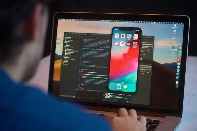 Bishkek,,Kyrgyzstan,-,January,17,,2019:,Man,Developer,Launches,Xcode