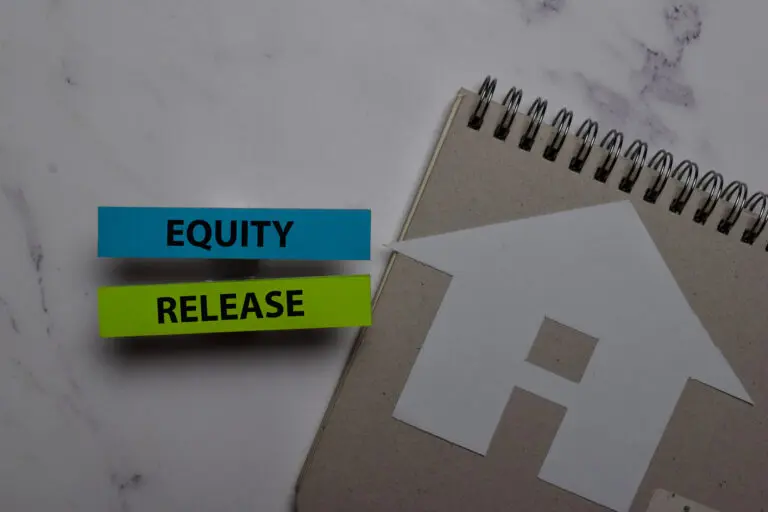 Equity,Release,Write,On,Sticky,Note,And,House,Made,From