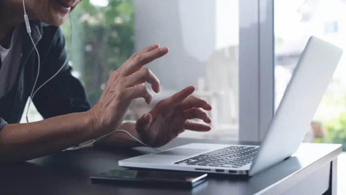 texting during Zoom