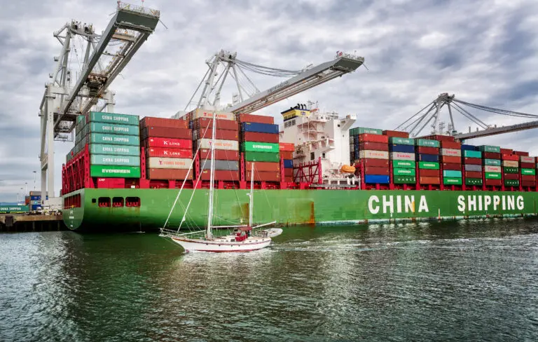Chinese shipping port