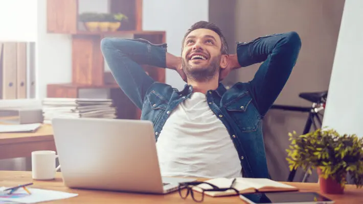 Happy worker
