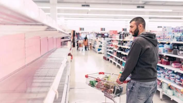 empty supermarket