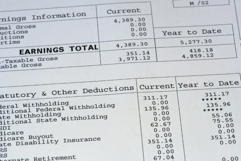 Up,Close,Of,Paystub