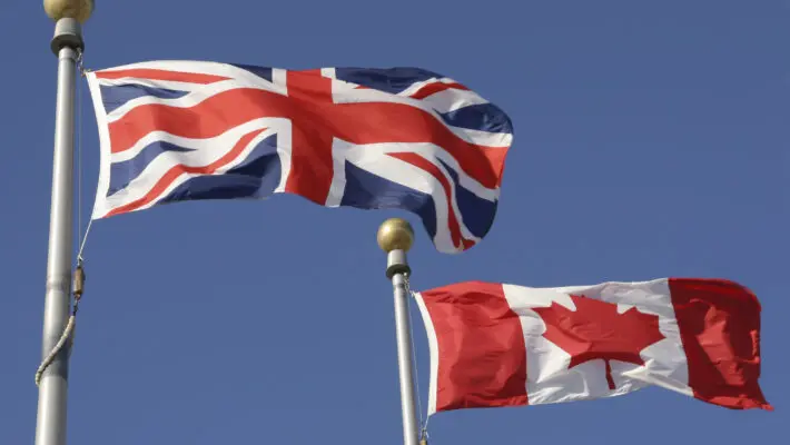 Canadian,And,British,Flags