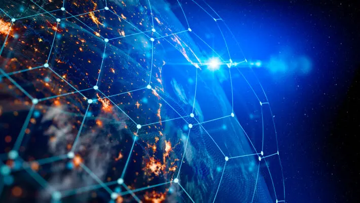 Communication,Technology,For,Internet,Business.,Global,World,Network,And,Telecommunication