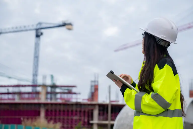 Asian,Engineer,Working,At,Site,Of,A,Large,Building,Project,thailand