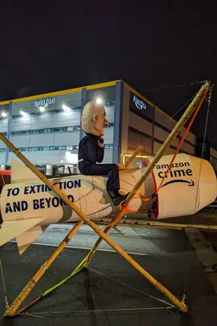 Extinction Rebellion targets Amazon warehouses in Black Friday blockade