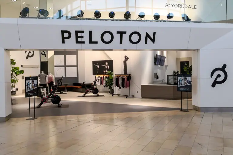 Peloton Interactive lost more than 25 per cent of its value on Wall Street at one point last night after the exercise bike maker said that it was temporarily pausing production of its connected fitness products as demand wanes and it looks to control costs.