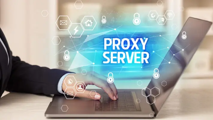 Proxy,Server,Inscription,On,Laptop,,Internet,Security,And,Data,Protection