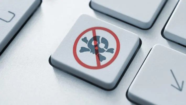 Anti,Piracy,Key,On,The,Keyboard.,Toned,Image.