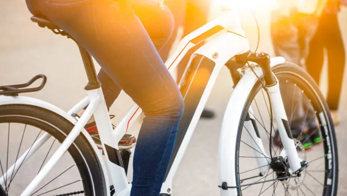 Close,Up,Of,Battery,Pack,Of,A,Modern,Electric,Bicycle