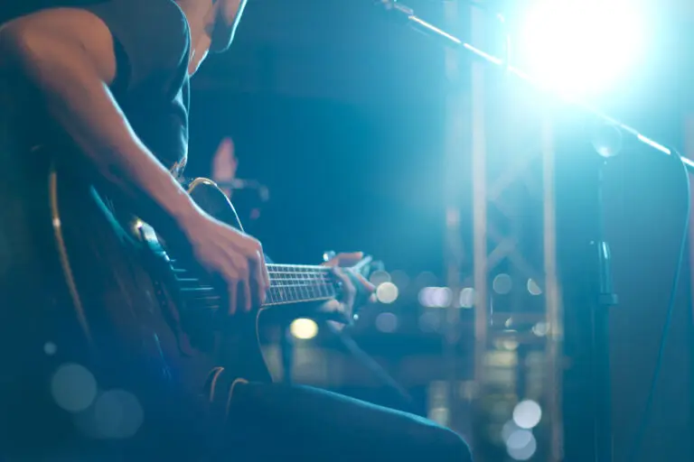 Guitarist,On,Stage,For,Background,,Soft,And,Blur,Concept