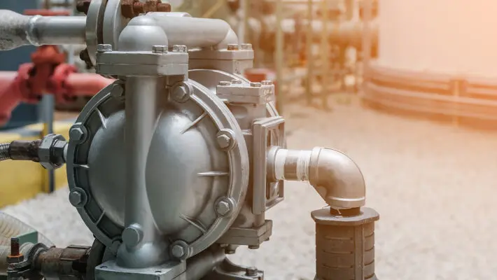 Diaphragm,Pump,In,Petrochemical,Plant,,Diaphragm,Pump,In,Oil,Refinery