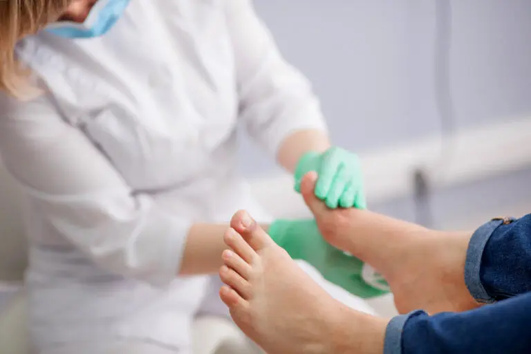 Doctor,,The,Podiatrist,Examines,The,Foot