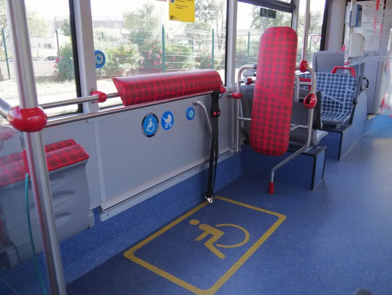 Inside,A,Public,Bus,,Reserved,Seat,Label,On-board,Bus,For
