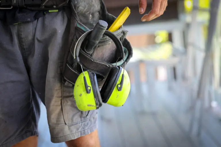 A,Carpenter/,Tradesman,Working,On,A,Job,Site,With,His