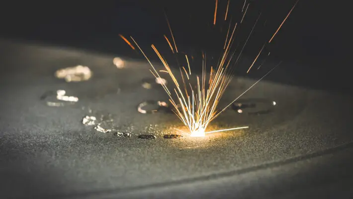 Laser,Sintering,Machine,For,Metal.,Metal,Is,Sintered,Under,The
