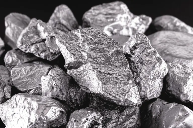 Cobalt,Stone,On,Black,Isolated,Background.,Industrial,Ore,Used,In