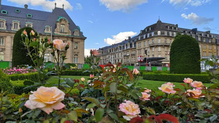 Luxembourg,City,,Luxembourg,-,June,8,,2019:,Roses,Gardens,In